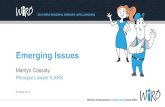 13 Emerging Issues - Marilyn Cassidy - Wollongong · Reviews of Not MMI Certificates for s39threshold >Insurers are applying to the Commission to have a further assessment of whether