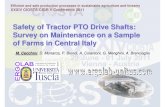 Safety of Tractor PTO Drive Shafts: Survey on Maintenance ... · the strength and wear resistance of guards for PTO drive shafts on tractors and machinery used in agriculture and