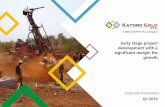 Early stage project development with a significant margin ... … · Portfolio Corporate Presentation Q1 2019 6 6.78 Mt @ 1.1 g/t (239,870oz.) Early stage of development 70km East