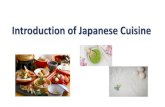 Introduction of Japanese Cuisine · `SUSHI’ Healthy Dieting ＋ Method 1. Breakfast take Hot Water & Apple only. 2. Eat 12 pieces SUSHI and MISO SOUP everyday at lunch or dinner.