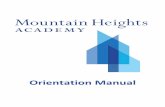 Orientation Manual - Mountain Heights Academy · Apps may not recognize your Mountain Heights credentials if it is still associating you with a personal Gmail account. We recommend