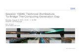 Technical Architecture To Bridge the Computing Generation Gap · predictability. (session priority, operator interaction confined to 3x74) – Enables parallelism so that foreground