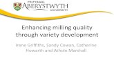 Enhancing milling quality through variety development 2.1/Irene Griffiths.pdf · Oat grain health benefits for consumers •Beta glucan is a soluble fibre •Soluble fibres are known