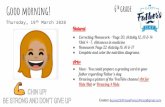 Good morning! 6th · Good morning! Thursday, 19th March 2020 6th grade Natural Correcting Homework - Page 20, Activity 12, 13 & 14 Unit 4 - 7. Advances in medicine Homework Page 22