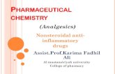 NONSTEROIDAL ANTI-INFLAMMATORY DRUGS · Nonsteroidal anti-inflammatory drugs (Analgesics) NON STEROIDAL ANTI- INFLAMMATORY DRUGS NSAIDs including aspirin and acetaminophen, two of