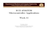ECE 4510/5530 Microcontroller Applications Week 11bazuinb/ECE4510/Week11_2.pdf · Microcontroller Applications Week 11 Dr. Bradley J. Bazuin Associate Professor ... Microprocessor