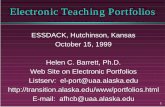 Electronic Teaching Portfolioselectronicportfolios.com/portfolios/ESSDACKteach3.pdf · la purposeful collection of student work that demonstrates effort, progress and achievement