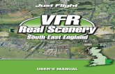 USER’S MANUAL · simulator requires scenery that’s exactly the same as the real landscape. VFR Real Scenery is an amazing piece of software that provides just that – fly over