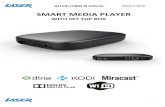 SMART MEDIA PLAYER · FEATURE OVERVIEW Digital Surround Sound All sound formats from 2 channel stereo to 7.1 Dolby and DTS. Also Flac lossless HD audio is supported. Miracast ready