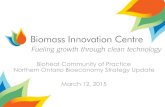 Bioheat Community of Practice Northern Ontario Bioeconomy ...€¦ · Bioenergy creates jobs….lots of jobs Figure - Residential Energy Use in Canada by activity, 2010 Source: Energy