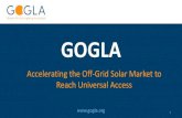 Accelerating the Off-Grid Solar Market to Reach Universal ... · Accelerating the Off-Grid Solar Market to Reach Universal Access (Webinar Presentation) Author: Ruben van Weerdhuizen
