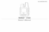 Owner’s Manual RINO 700 · Introduction. WARNING See the Important Safety and Product Information guide in the product box for product warnings and other important information.