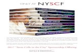 ONLY AT NYSCF · 2017 Gotham Magazine 2016 AS SEEN IN THE APRIL 2016 ISSUE OF GOTHAM MAGAZINE. LUMINARY $10,000 Recognition as the Luminary Sponsor on all web, print and communication