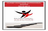 CURSO COACHING NUTRICIONAL MADRID MAYO 2014 · Al acabar el curso Nutritional Coaching, Experts en Nutrició® expedirá un certificado para cada alumno que haya superado el curso.