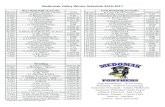 MedomakValley(Winter(Schedule(201692017 · MedomakValley(Winter(Schedule(201692017 Freshman Boys Basketball 9-Dec at Gardiner 3:30 13-Dec vs. Erskine Academy 4:00 15-Dec vs. Messalonskee