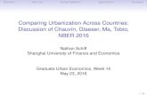 Comparing Urbanization Across Countries: Discussion of ... · China lies between these two extremes. Figure 1 shows that the paths of urbanization (as deÞned by the percentage of