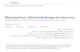 Municipal Law: Ethical Challenges for Attorneysmedia.straffordpub.com/products/municipal-law-ethical-ch… · 10/5/2012  · FOR MUNICIPAL ATTORNEYS: NAVIGATING LOCAL GOVERNMENT RECUSAL