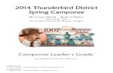 2014 Thunderbird District Spring Camporeec001af38d1d46a976912... · all Boy Scouts, Varsity Scouts, Venturers, Webelos, their parents, and all unit leaders to the 2014 Thunderbird