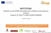Presentación de PowerPoint · BOTSTEM - 2017-1-ES01-KA201-038204 Información general 35 meses. De 01/09/2017 a 31/07/2020 Países: España, Italia, Suecia y Chipre.