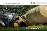 John Deere Ag Operations Compact Equipment to handle your heaviest chores. Forward thinking Ample pushing
