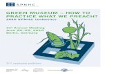 Green MuseuM – How to practice wHat we preacH? · CZ-TAF: Národní Muzeum, Prague DE-TAF: Botanischer Garten und Botanisches ... & Real Jardín Botánico, Madrid FR-TAF: Muséum