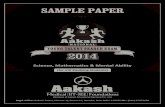 Sample Paper (VIII Studying) Aakash National Young Talent Search Exam … · Sample Paper (VIII Studying) Aakash National Young Talent Search Exam 2014 1 1. Which of the following