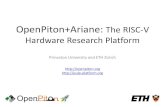 OpenPiton+Ariane: The RISC-V Hardware Research Platformparallel.princeton.edu/.../7-openpitonariane-fpga.pdf · Ariane Core DRAM UART SDHC Switches, LEDs Ethernet DigilentGenesys2