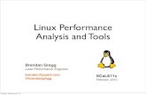 Linux Performance Analysis and Tools - haiyun.me · Systems Performance • Why study the operating system? • Find and ﬁx kernel-based perf issues • 2-20% wins: I/O or buffer