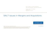 Mergers & Acquisitions - Eversheds Sutherland · SALT Issues in Mergers and Acquisitions Amy F. Nogid – Counsel, Sutherland Olga Jane Goldberg – Associate, Sutherland ... •