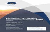 PROPOSAL TO DEMERGE - alkane.com.au · The Alkane Directors are pleased to present this document, which contains important information about the proposed separation and demerger of