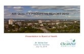 AIR QUALITY PROGRESS REPORT 2013cleanairhamilton.ca/wp...for-2013-Progress-Report.pdf · AIR QUALITY PROGRESS REPORT 2013. Evolution of Air Quality Roles Major Source Control Point