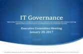 IT Governance · 1/20/2017  · •New 8 smart classrooms (full room A/V) • Upgrade 2 basic presentation classrooms (full room A/V) • New 20 basic presentation classrooms •
