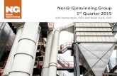 Norsk Gjenvinning Group 1st Quarter 2015norskgjenvinning.blob.core.windows.net/norskgjenvinning-norge-med… · 3M 2015 3M 2014 Adjusted earnings by segment Division Recycling Division