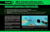 Tool 5 ART Counselling and Patient Preparedness 5 - ART...ART Counselling and Patient Preparedness 3. Support client readiness before ART iniiaion Treatment for HIV is a life-long