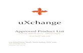 uXchange Approved Product List (APL) · uXchange Approved Product List uXchange ARSN 618 455 673 APIR ETL7569AU As at the26th July 2018 275 Alfred Street North, North Sydney NSW 2060