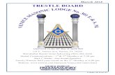 TRESTLE BOARD - Trowel.com · Royal Arch Masons Chapter No. 35: Excellent High Priest: Damian Ostermeyer Trinity Commandery No. 16: Eminent Commander: Sir Knight William Allen Sorbie