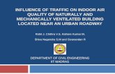 Indoor air quality assessment in a naturally ventilated school … near urban roadway 1… · Vehicular air pollutants such as carbon monoxide(CO),oxides of nitrogen(NOx), hydrocarbons(HC),