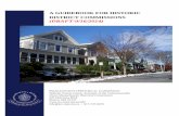 A Guidebook for · A Guidebook for Historic District Commissions in Massachusetts has been financed in part with federal funds from the National Park Service, U.S. Department of the