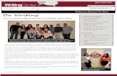 On Writing · Writing Center Develops Online Writing Lab...page 5Twelve Lewis University students from a variety of majors presented personal essays in the ... and secondary education