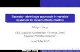 Bayesian shrinkage approach in variable selection for ...theory.fi.infn.it/SMIC/confRM/Talks/poster_MinganYang.pdf · Introduction model Simulation Application Some current methods