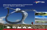 planning performance framework annual report 2013-2014 · 2014. 11. 14. · 4 planning performance framework Introduction We are again reporting on our performance across a broad