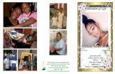 Celebration of Life€¦ · Stephanie Janiece Brooks passed away at her residence in Greenville, North Carolina, on March 30, Stephanie was born July 17, 1996 to Stephen and Janice