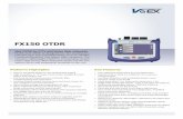 FX150 OTDR Specification Sheet - Cyberteam · Languages English, French, German, Spanish, Chinese, Japanese (others supported on demand) Certifications CE & ROHS compliant Safety