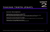 TAKING TESTS (PSAT) - CFWV.comsecure.cfwv.com/.../Grade_10/G10_Unit2_TakingTests_PSAT.pdf · TAKING TESTS (PSAT) Taking Tests 1: Introduction to the PSAT What is the PSAT, and why