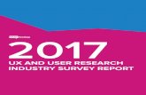 2017downloads.usertesting.com/white_papers/UT_WP_Industry... · 2017. 1. 31. · 2017 UX AND USER RESEARCH INDUSTRY SURVEY REPORT | 2 The fields of user experience and user research