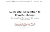 Successful Adaptation to Climate Change · I don’t know…” Capacity – getting to a place to start Actions – that something gets done Approaches – how something gets done