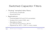 Switched-Capacitor Filters...A/D EECS 247 Lecture 9: SC Integrators © 2002 B. Boser 12 DSP Spectre Circuit File rc_pac simulator lang=spectre ahdl_include "zoh.def" S1 ( Vi c1 phi1