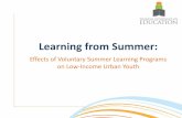 Effects of Voluntary Summer Learning Programs on Low ...resources.aasa.org/nce/2017/handouts/LearningFromSummer.pdf · us to meet the diverse needs and interests of young people.
