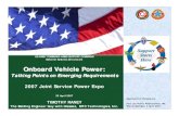 Onboard Vehicle Power · 2017. 5. 19. · Power for tactical unmanned aerial systems (UAS) support equipment. • Early entry forces, when high speed mobility is essential & cannot