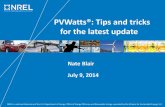 PVWatts®: Tips and tricks for the latest update...The National Renewable Energy Laboratory, with support from the Energy Department, presented a live webinar titled, "PVWatts®: New